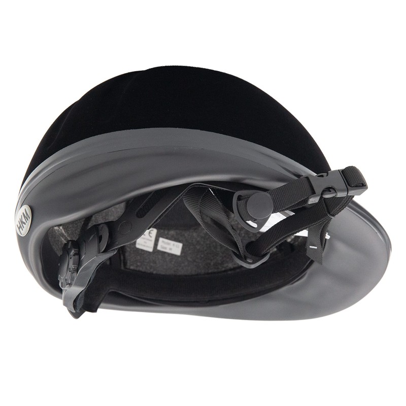 HKM Unisex - Adult Riding Helmet New Flock Black/Glitter, M