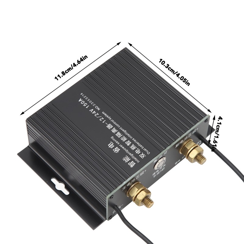 Dual Battery Isolator 150A 12V 24V LED Smart Flashing Voltage