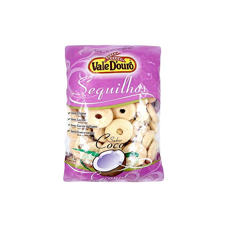 Vale D'ouro Coconut Flavored Cookies - 12.3 oz | Sequilhos