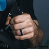 Rinfit Silicone Rings for Men 9mm Wide, 2mm Thick -