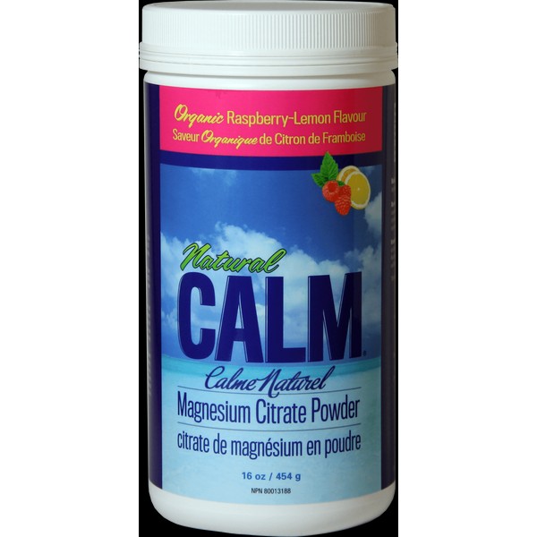 Natural Calm Magnesium Raspberry Lemon Flavor 454gm