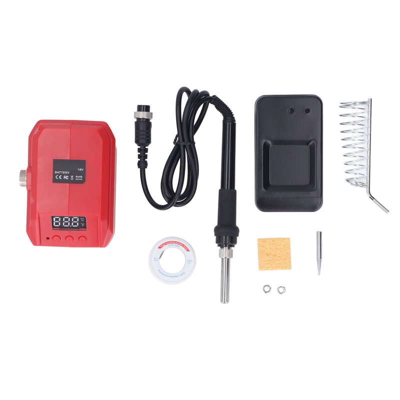 Soldering Iron Digital Display Temp Adjustable Fast Heating Portable DC