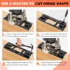Adjustable Door Hinge Jig Mortiser Installation for 2-1/2 to 6inch