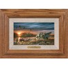 Patiently Waiting Framed Oak Collage by Terry Redlin
