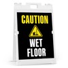 Caution Wet Floor Folding Floor Sign, 18x24 Inches, Portable A