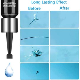 Zupooko Windshield Repair Kit, Cracks Gone Glass Kit Nano Glass Repair Fluid Windshield Chip Repair Kit, Automotive Windscreen Tool Windshield Chip Repair Kit to Repair Scratches, Cracks