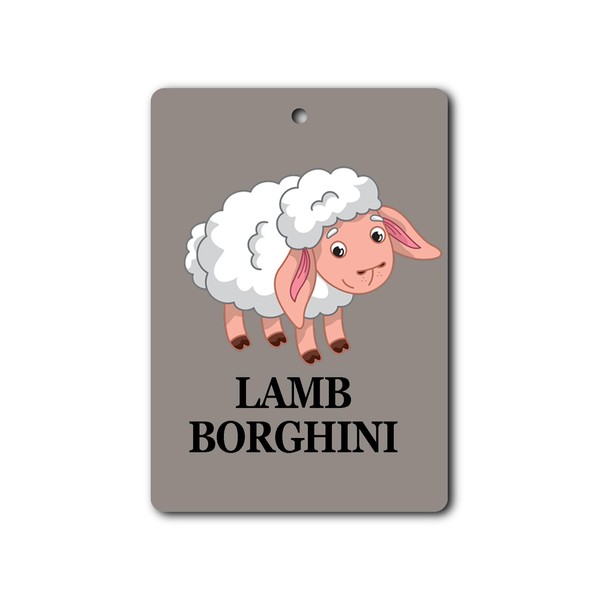 Lamb Borghini | REUSABLE Double Sided Car Air Freshener