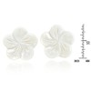 AeraVida Beautiful White Plumeria Flower Carved from Mother of Pearl