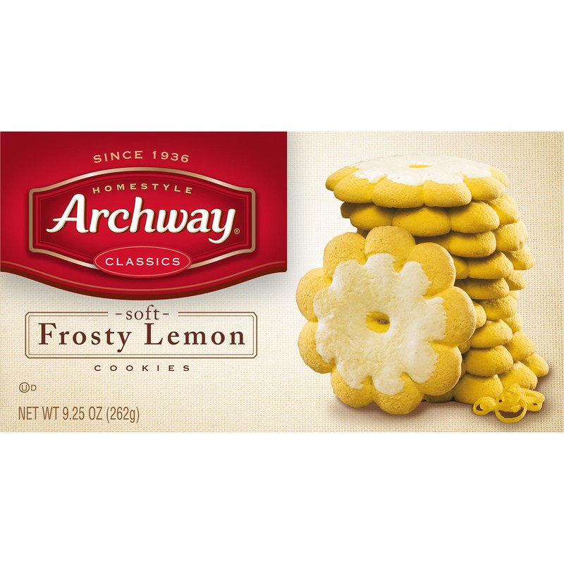 Archway Cookies, Soft Frosty Lemon Cookies, 9.25 Oz (Pack of