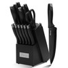 Hancorys Knife Sets for Kitchen with Block, 15 Pieces Chef