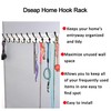 Dseap Wall Mounted Coat Rack with 10 Tri Hooks: Wooden