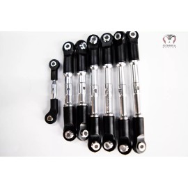 For Traxxas Traxxas Slash 4x4 LCG CHROME Aluminum Turnbuckles / Tie Rods FULL SET  4WD 4x4