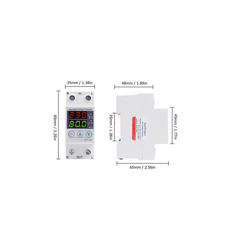 SVP-916 Voltage Current Protection Voltage Reset Protection Device Adjustable Recovery