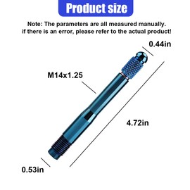 ZIMISI M14X1.25 Car Wheel Alignment Pin, Stainless Steel Wheel Alignment Tool, Tire Mounting Tools, Wheel Hanger Balancing and Guide Tool, Car Tire Rim Stud Pilot Pin for Most Cars (Blue)