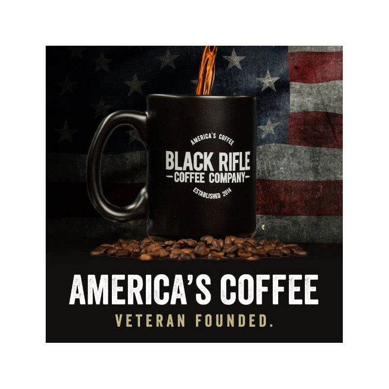 Black Rifle Coffee Company Just Black, Medium Roast Ground Coffee,