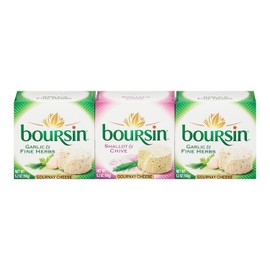Boursin Garlic Herb and Shallot Chive Cheese (5.2 oz. each, 3 pk.)