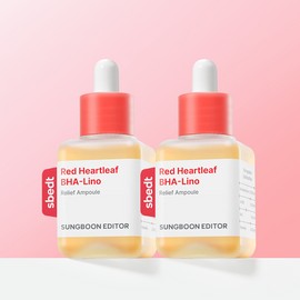 Ingredient Editor Red Houttuynia cordata Puberty Acne Soothing Centella asiatica Soothing Ampoule 40ml, 2 pcs. / 성분에디터 레드 어성초 사춘기 여드름 진정 병풀 수딩 앰플 40ml, 2개