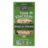 Lundberg Organic Thin Stackers, Basil & Thyme, 6 Oz, Gluten-Free,