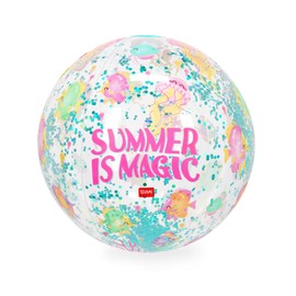 Legami - Palla da Spiaggia Gonfiabile, Beach Ball, Pallone Gonfiabile in PVC, Morbido per Bambini, Feste Mare, Gonfiabile per Giocare Calcio Pallavolo, Diametro 40 cm