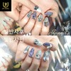 ❤Love Reflection Handmade Nail Tips - Short Ballerina / ❤러브반사