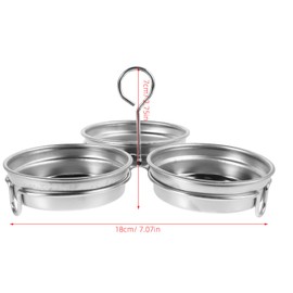 Cabilock Steam Eggs Mold Poached Egg Holder Tray Egg Poacher Cup Replacement Poached Egg Tray Egg Poacher Cup Nonstick Egg Poacher Replacement Cup Steamed Egg Stainless Steel Silver