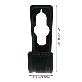 Garden Hose Hanger Heavy Duty Hose Holder Heavy Duty Garden Spigot Hose Hook Holder, Durable Wall Mount Expandable Sprinkler Hose Hanger Hook, Pipe Holder Tidy Hook Reel Tap Irrigation Hose - Black