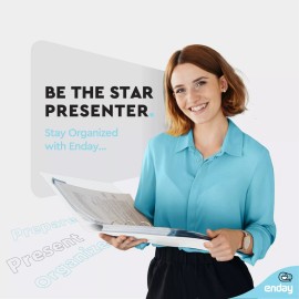 Enday 3 Ring Binder 1.5 Inch White, 1 ½ inch Binder Clear View Cover with 2 Inside ...