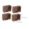 MAGICLULU 4Pcs Curtain Track Mounting Brackets Side Mounting Accessories for
