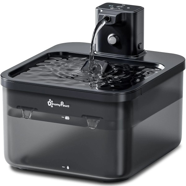 Downypaws New Cat Water Fountain Cordless 84oz25L Fursink Wireless Pet