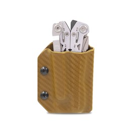 Clip & Carry Kydex Multitool Sheath for the the Gerber Suspension NXT - Made in USA - Multi Tool Holder Holster - Carbon Fiber Brown