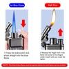 Lighter, Windproof Torch Lighter Jet Flame and Soft Flame, Cool