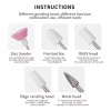 Nail Decorator Limador De Uñas Eléctrico Con 5 Puntas Manicure