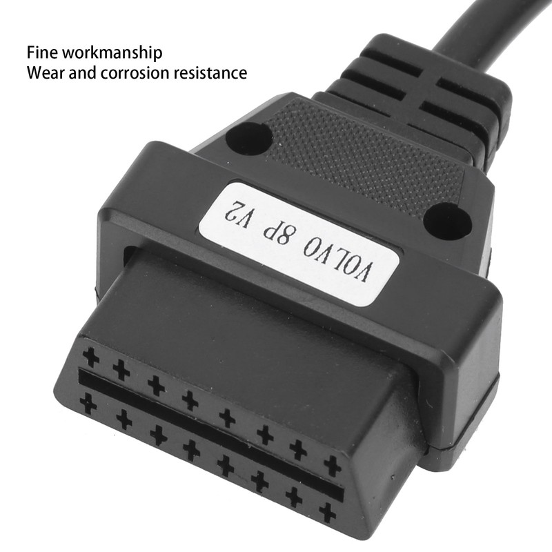 30cm Car OBD2 Diagnostic Cable Adapter 8PIN to 16PIN Plastic