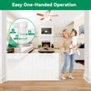 Reinforced 85 Inch Wide Retractable Dog Gate Extra Long Baby