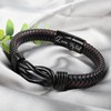 Shoppawhile Gifts for Dad Mens Leather Bracelet Dad Fathers Day