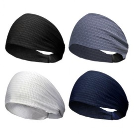 OneOther Full Cold Mesh Sports Wide Headband Headband White