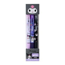Sanrio 770850 FriXion Ball Knock Set, Chrome, Polycarbonate, Ball Diameter: 0.02 inches (0.5 mm), Color: Black, Knock Type