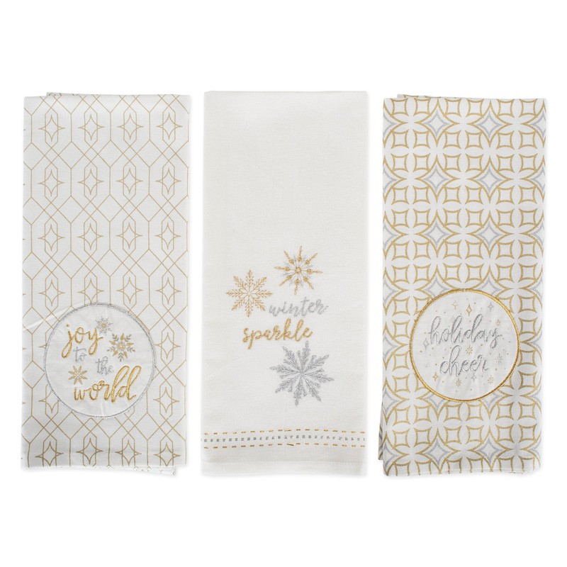 DII Cotton Christmas Holiday Dish, Decorative Oversized Towels, Perfect Home
