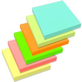 Haftnotizen Klebezettel, 76 x 76 mm Sticky Notes Kanariengelb, Selbstklebende Notizzettel Haftnotizen Blöcke für Büro Zuhause Schule Sitzung