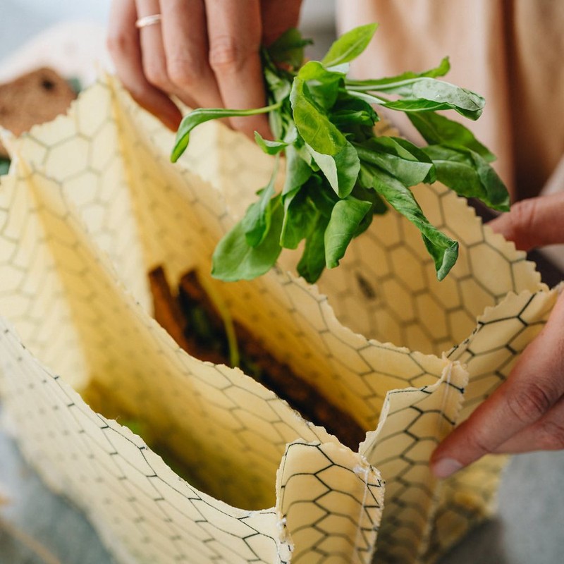 SuperBee Beeswax Food Bag - 3 Compartments