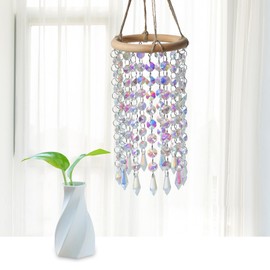 Crystal Suncatcher Chandelier Wind Chimes Window Hanging Sun Catchers Prism Rainbow Maker Pendant Ornament