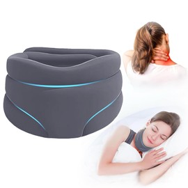 Neck Support, Lightweight and Soft Adjustable Cervical Collar, Prevention of Cervical Spondylosis, Humans Relieves Neck Pain and Spinal Pressure (Grey)