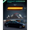 PWOBVZ Amber Led Side Marker Lights for Lexus IS300 LS400