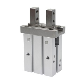 MHZ2-25D Gripper Pneumatic Cylinder, M5 Thread Aluminum alloy Double Acting Finger Air Cylinder Parallel Grippers