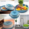 Microwave Splatter Cover 10.2 Inch with Handles, Collapsible Vented Silicone