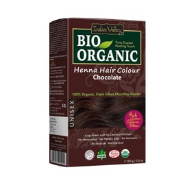 Indus Valley Bio Organic Chemical Free Chocolate Henna Hair Color For Grey Hair Color