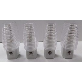 Amerelle Classic Faceted Night Light Clear 4-Pack On Dusk/Off Dawn B71055 New