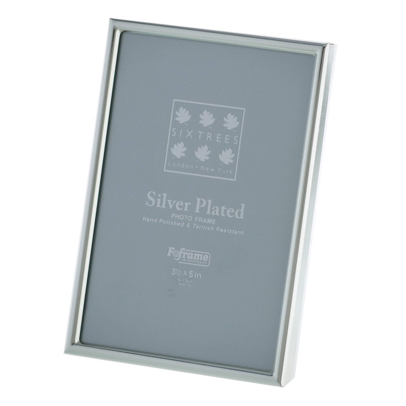 Sixtrees Cambridge 2-400-35. Silver Plated Photo Frame for a 5"