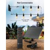 Brightown String Lights Outdoor Waterproof with Remote Cable Ties, 108FT