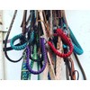green turquoise side pull hackamore bitless bridle attachment horse tack